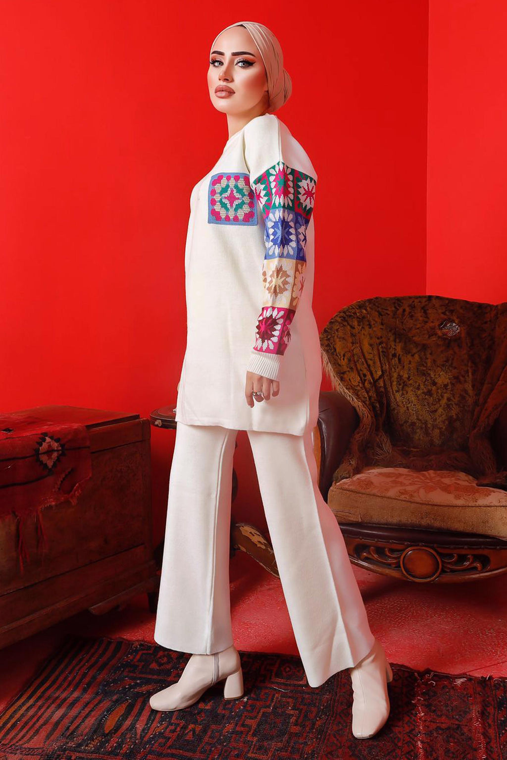 Bea's | CH 321 | 2 Pcs Printed Fleece Co ord Set