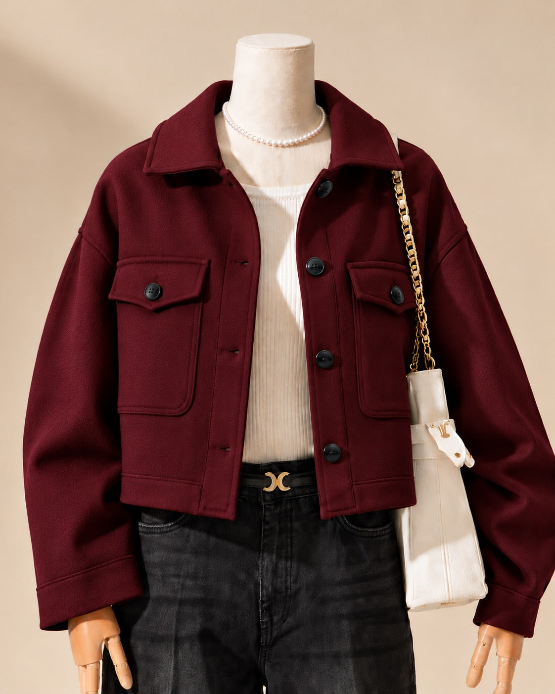 CH-383 |Bea's| Winter Lux CozyChic Pocketed Short Fleece Jacket