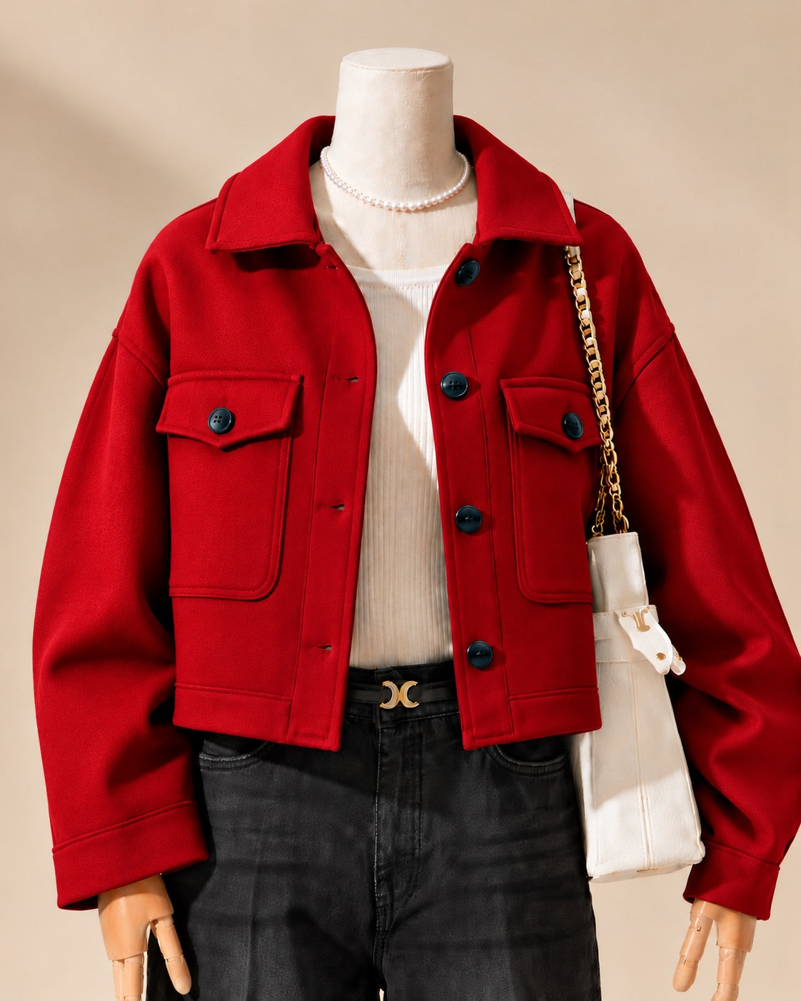 CH-383 |Bea's| Winter Lux CozyChic Pocketed Short Fleece Jacket