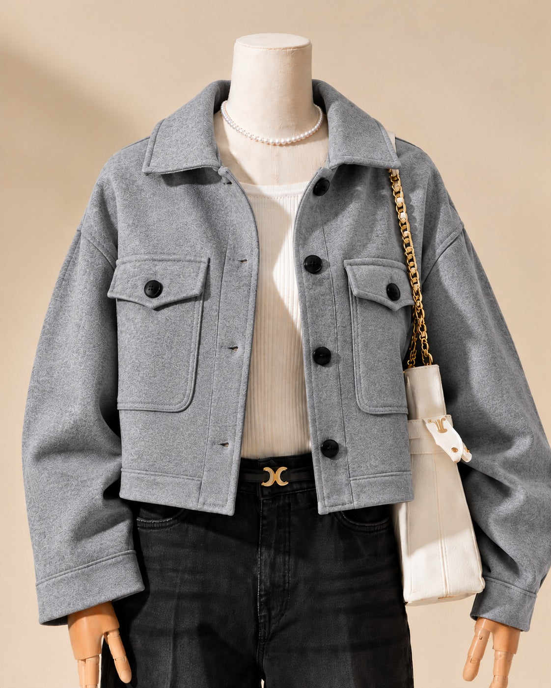 CH-383 |Bea's| Winter Lux CozyChic Pocketed Short Fleece Jacket