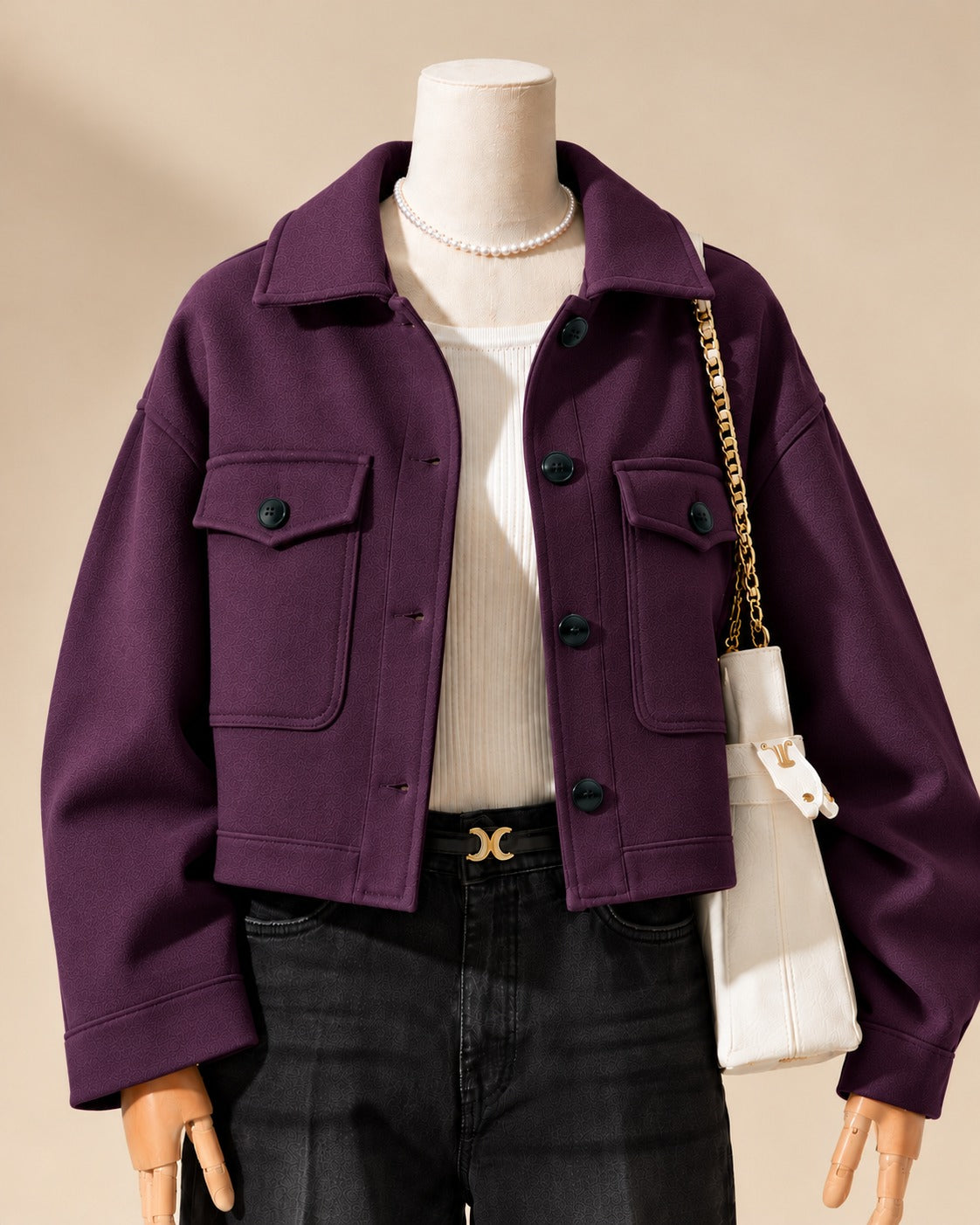 CH-383 |Bea's| Winter Lux CozyChic Pocketed Short Fleece Jacket