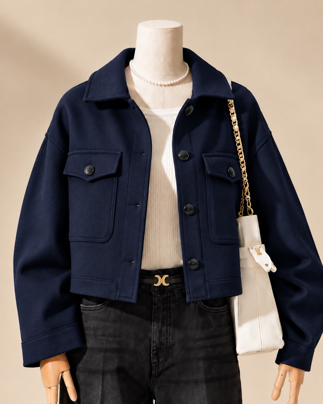 CH-383 |Bea's| Winter Lux CozyChic Pocketed Short Fleece Jacket