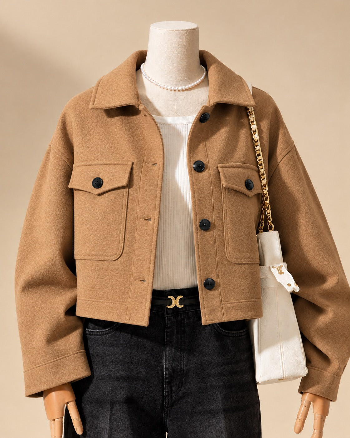 CH-383 |Bea's| Winter Lux CozyChic Pocketed Short Fleece Jacket