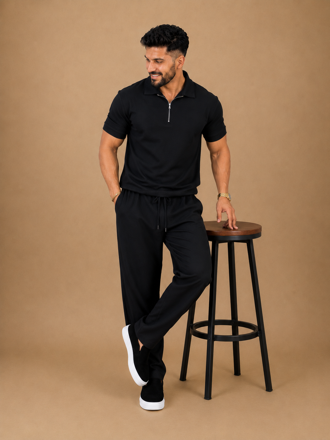 |BEAS| Aero Luxe Zip Collar Co-Ord Set