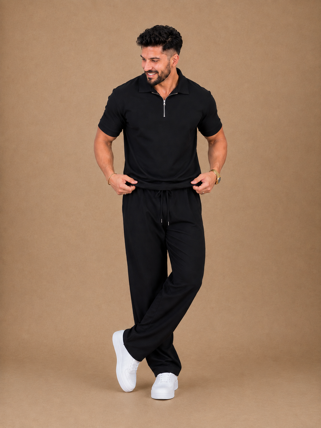 |BEAS| Aero Luxe Zip Collar Co-Ord Set