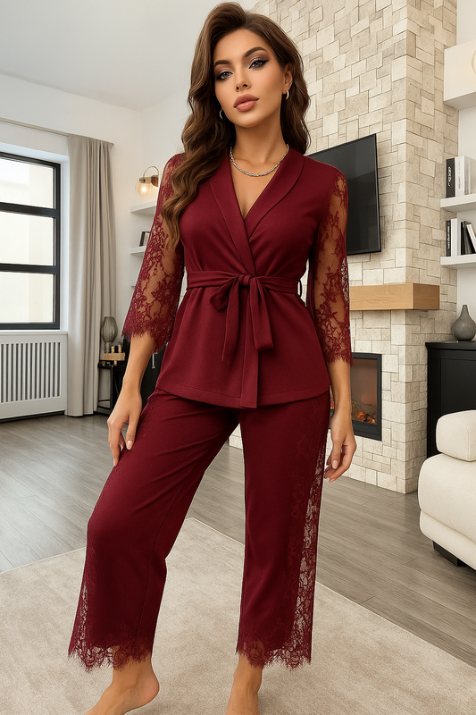 P-74 Lace Whisper 2-Piece Elegance Set |BEAS