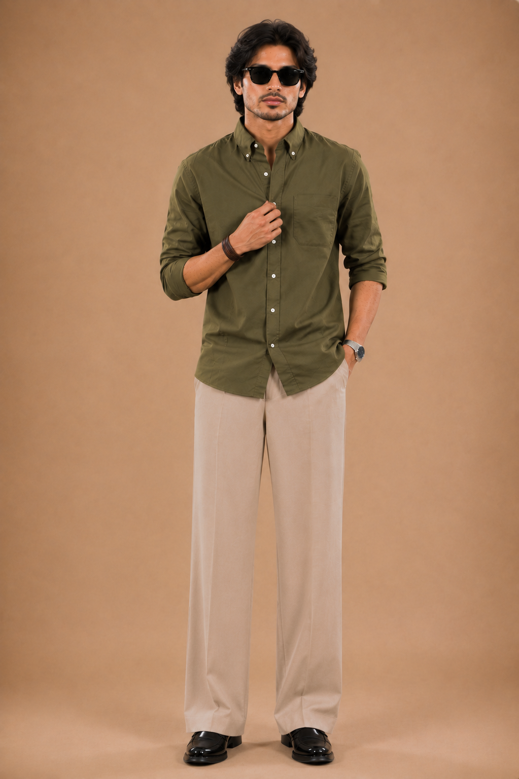 |BEAS| Luxe Earth-Tone Signature Co-Ord Set