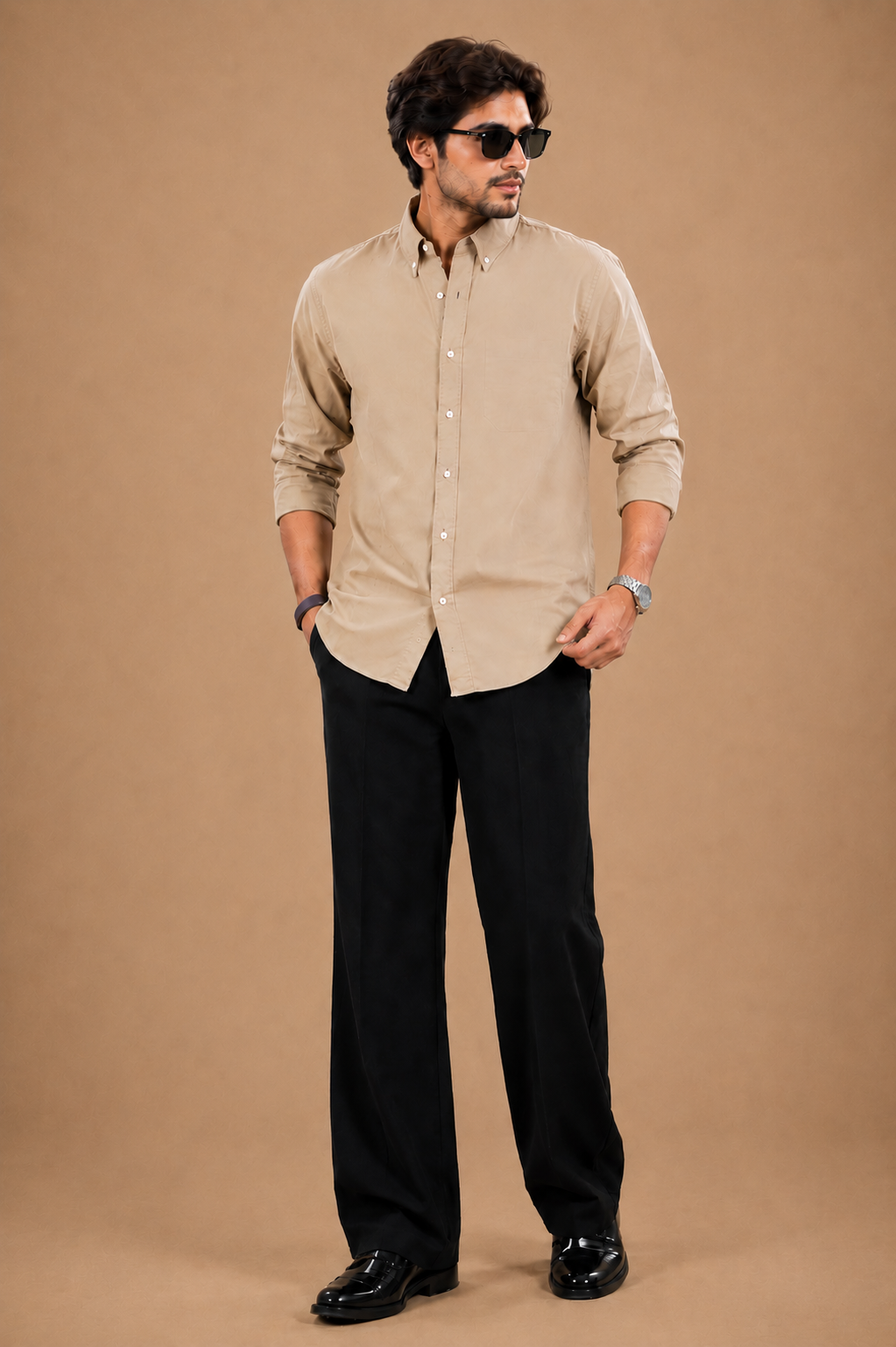 |BEAS| Luxe Earth-Tone Signature Co-Ord Set