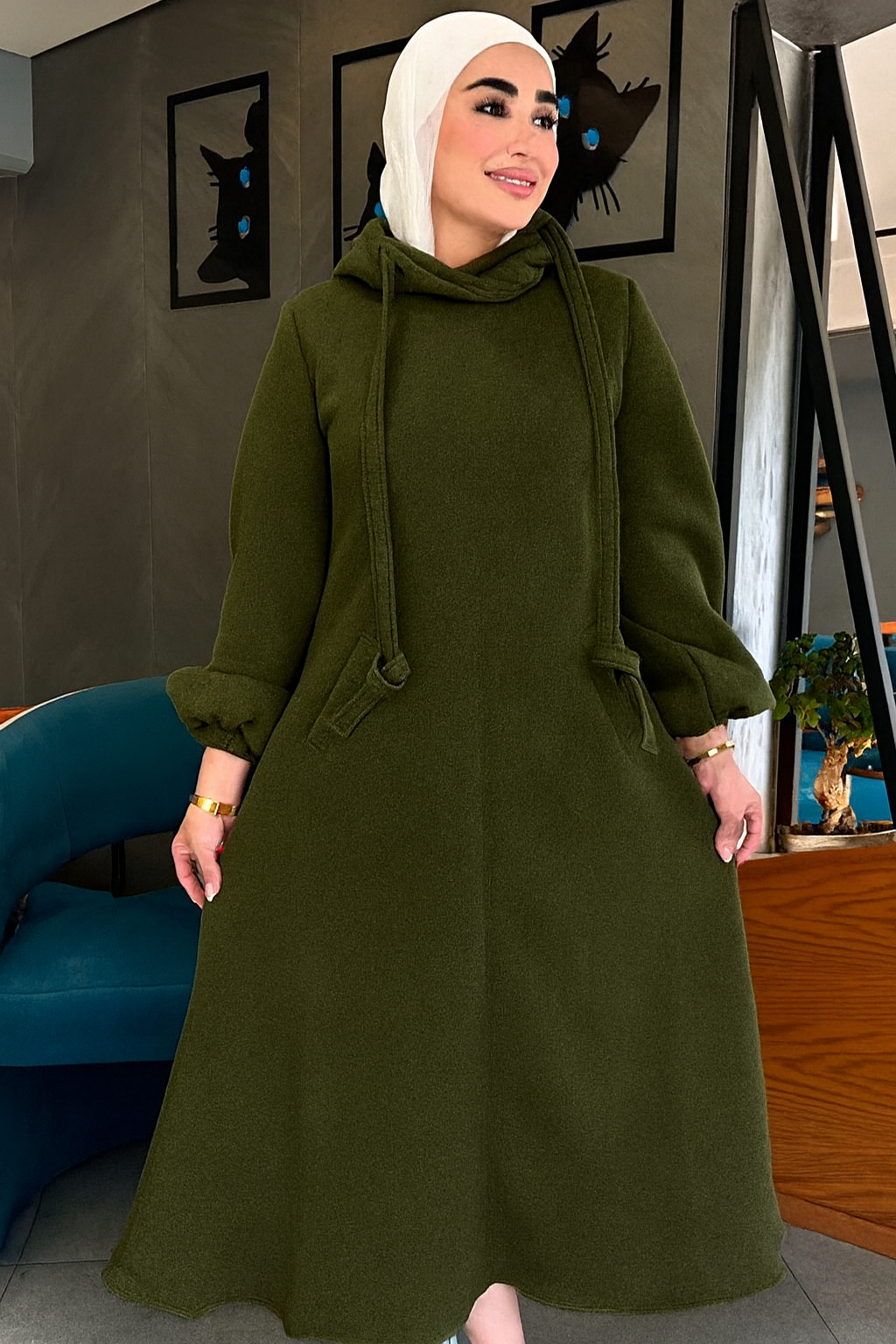 CH-512 Cloud Flow Long Pocket Hoodie