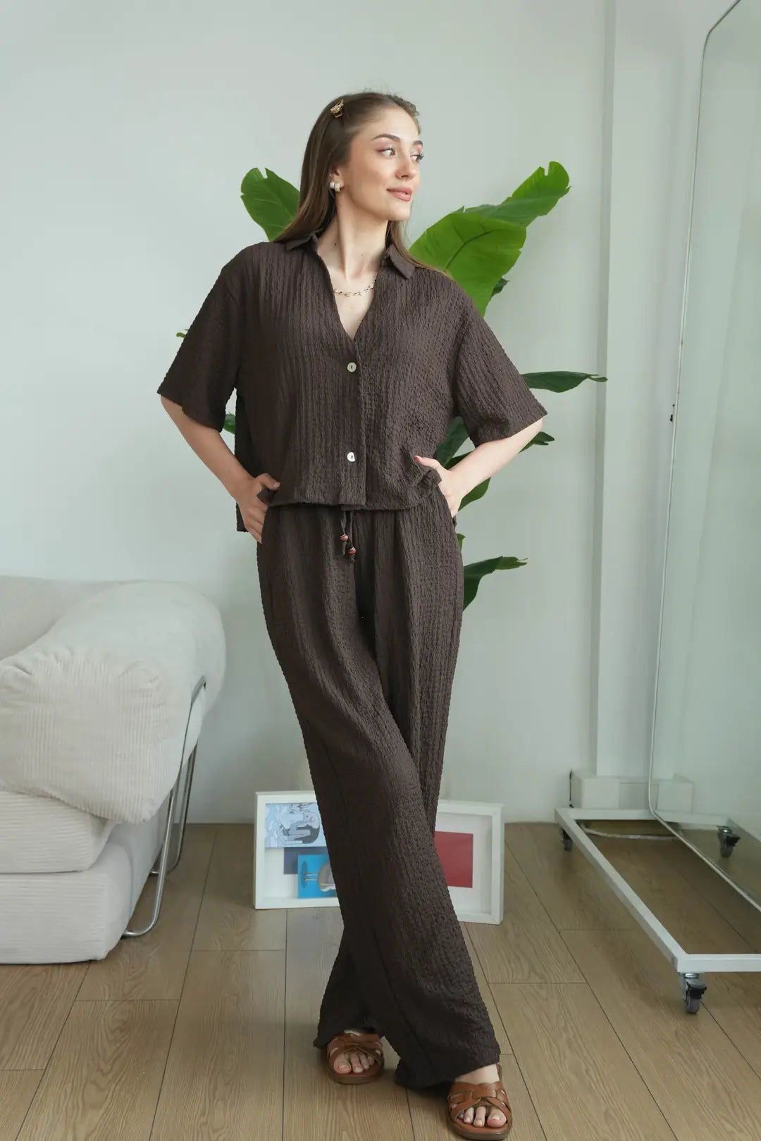 ✨CH-628| BEA'S| Quiet Luxury Textured Co-Ord