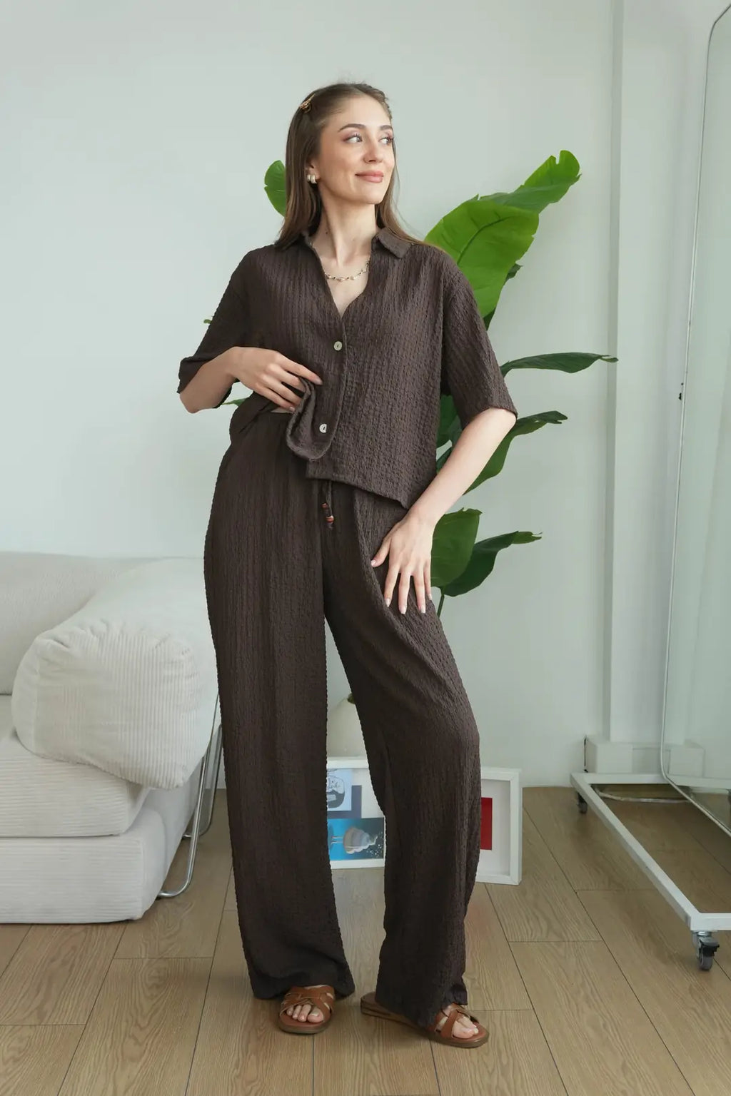 ✨CH-628| BEA'S| Quiet Luxury Textured Co-Ord