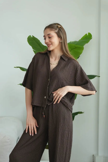 ✨CH-628| BEA'S| Quiet Luxury Textured Co-Ord