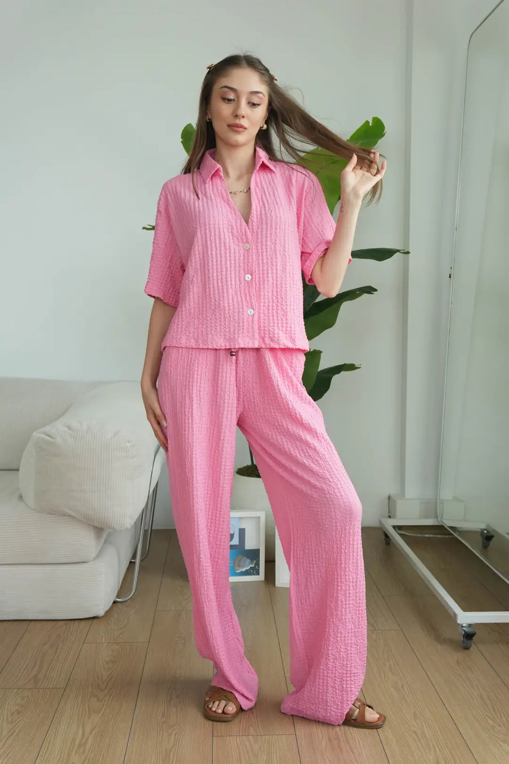 ✨CH-628| BEA'S| Quiet Luxury Textured Co-Ord