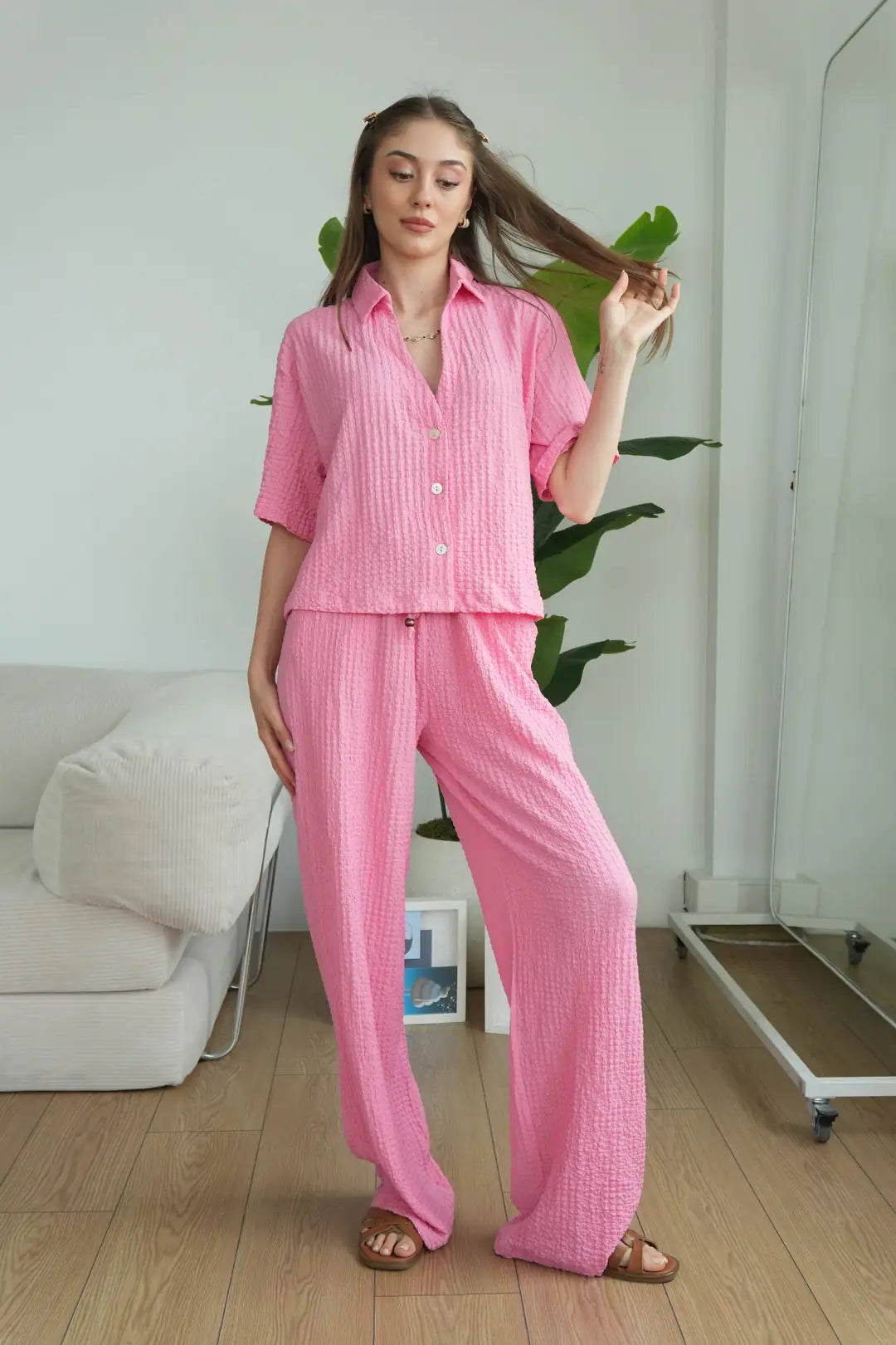 ✨CH-628| BEA'S| Quiet Luxury Textured Co-Ord