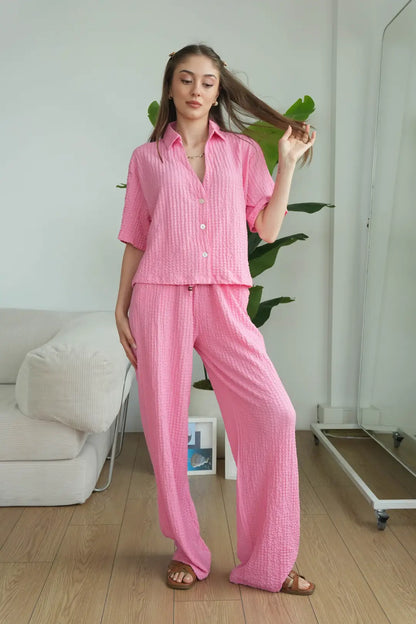 ✨CH-628| BEA'S| Quiet Luxury Textured Co-Ord