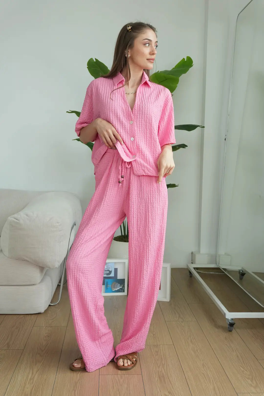 ✨CH-628| BEA'S| Quiet Luxury Textured Co-Ord