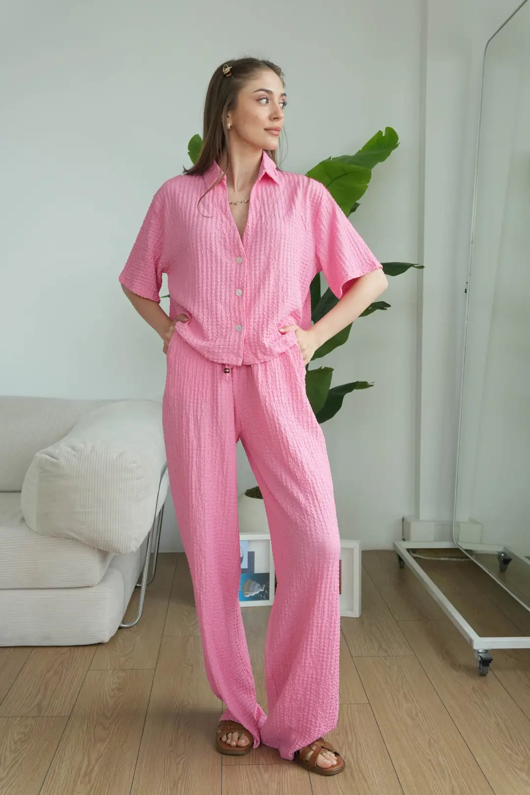 ✨CH-628| BEA'S| Quiet Luxury Textured Co-Ord