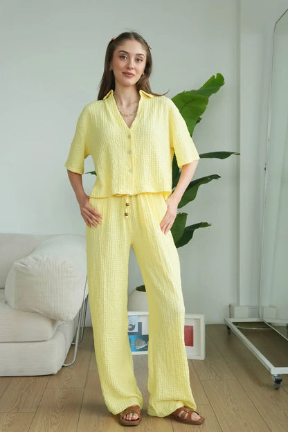 ✨CH-628| BEA'S| Quiet Luxury Textured Co-Ord