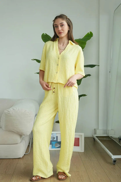 ✨CH-628| BEA'S| Quiet Luxury Textured Co-Ord