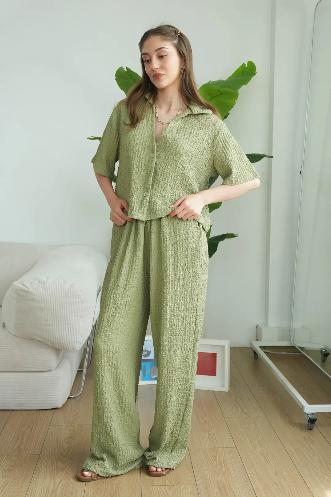 ✨CH-628| BEA'S| Quiet Luxury Textured Co-Ord