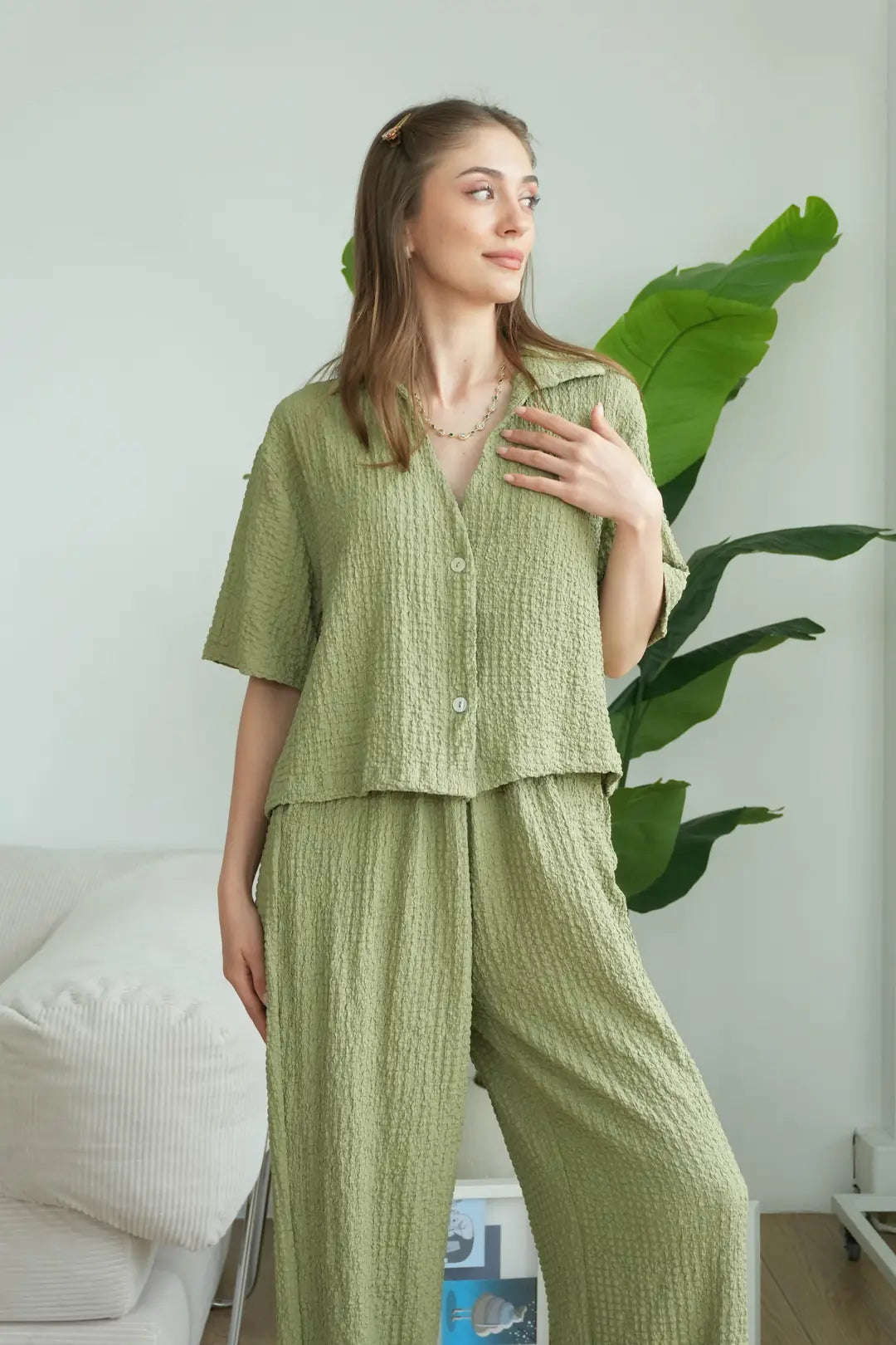 ✨CH-628| BEA'S| Quiet Luxury Textured Co-Ord