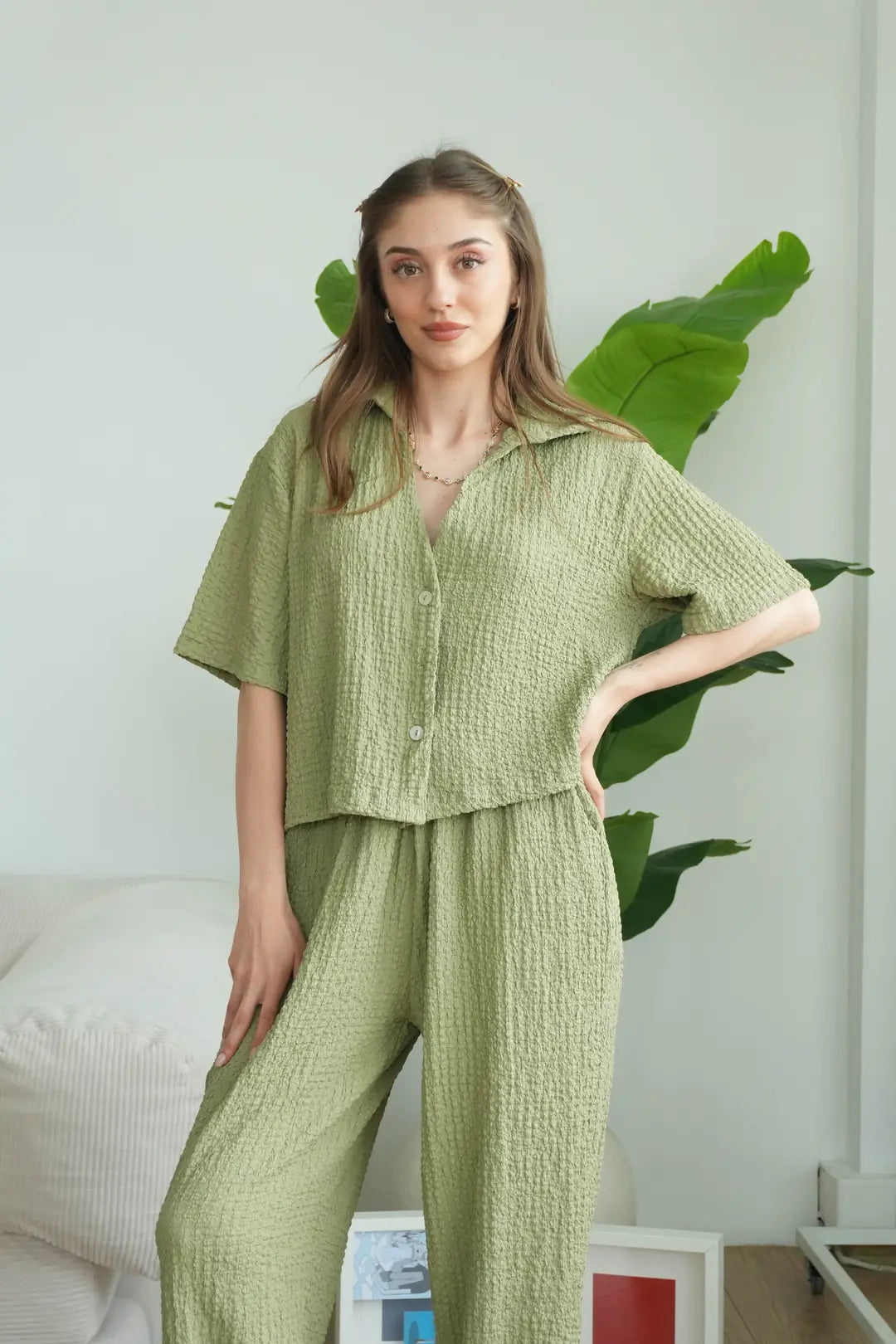 ✨CH-628| BEA'S| Quiet Luxury Textured Co-Ord