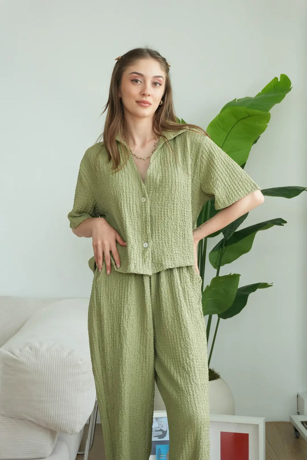 ✨CH-628| BEA'S| Quiet Luxury Textured Co-Ord