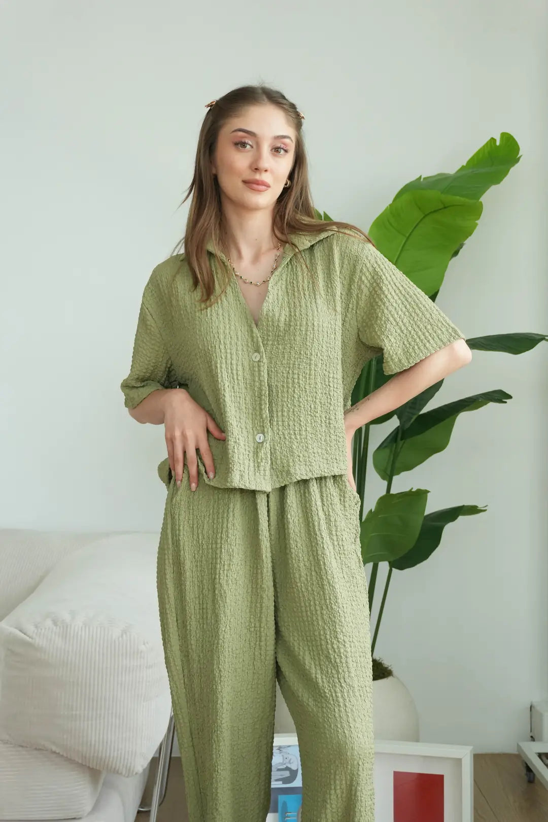 ✨CH-628| BEA'S| Quiet Luxury Textured Co-Ord