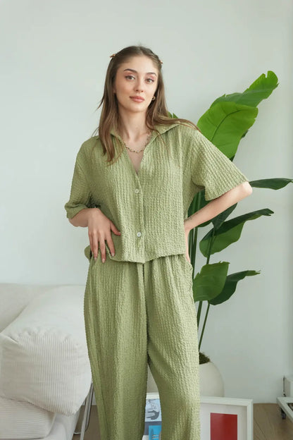 ✨CH-628| BEA'S| Quiet Luxury Textured Co-Ord