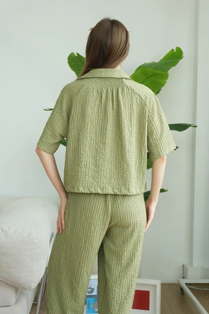 ✨CH-628| BEA'S| Quiet Luxury Textured Co-Ord