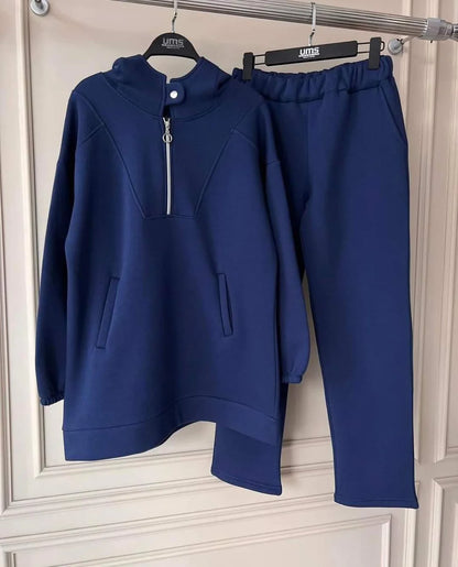 CH # 396 Winter Fleece Co Ords Set Zipper Top + Trouser