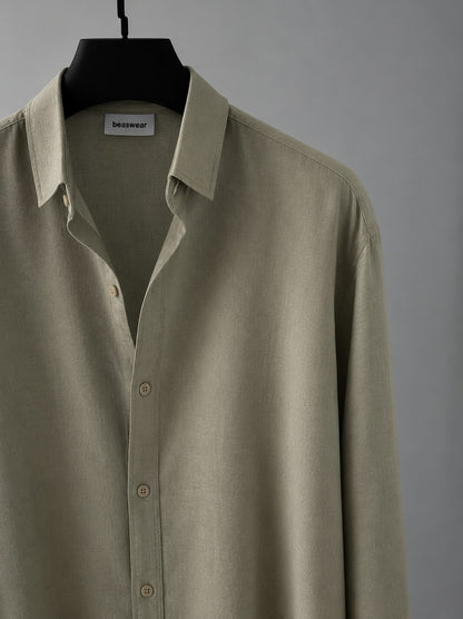 BS-SGR-001 |BEA'S| Essential Shirt – Sage Green