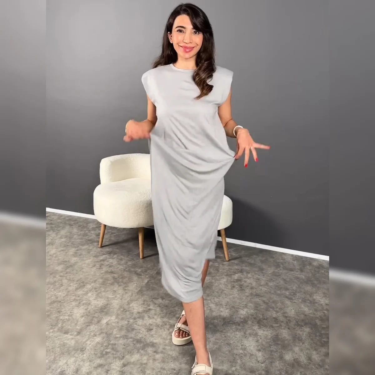 Ch # 420 Bea's French Style High-End Sleeves Shirt