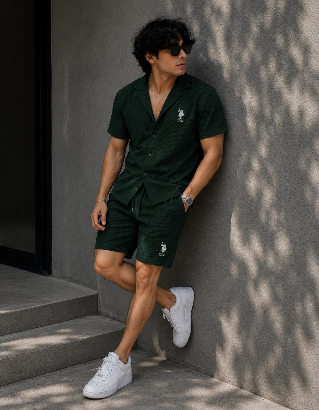 LI-113 |BEAS| Men’s Premium Textured Shirt & Shorts Co-Ord Set