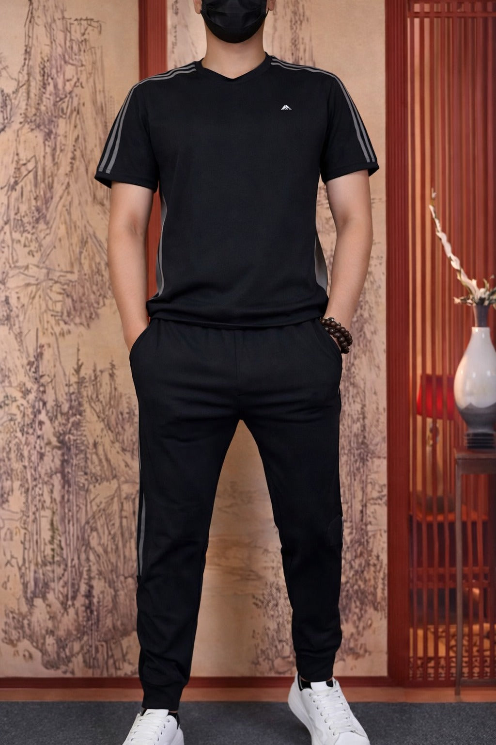 LI-77 BEAS MENS ATHLETIC TRACKSUIT- SLIM FIT ACTIVEWEAR SET