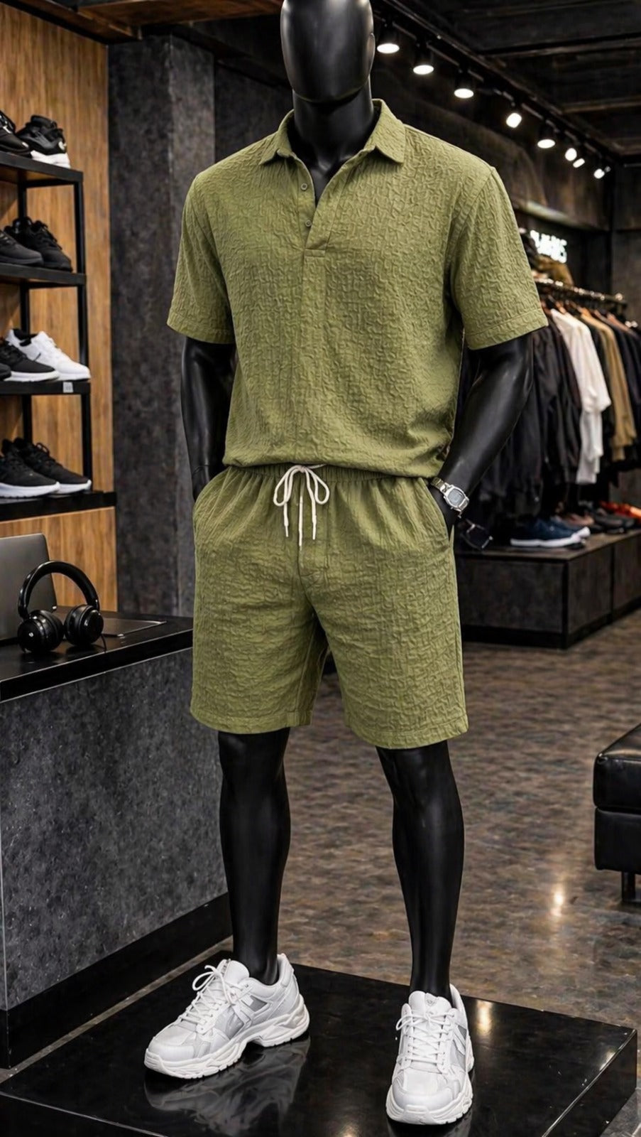LI-89 BEAS MEN’S OBSIDIAN TEXTURE SET – ELITE SUMMER OUTFIT