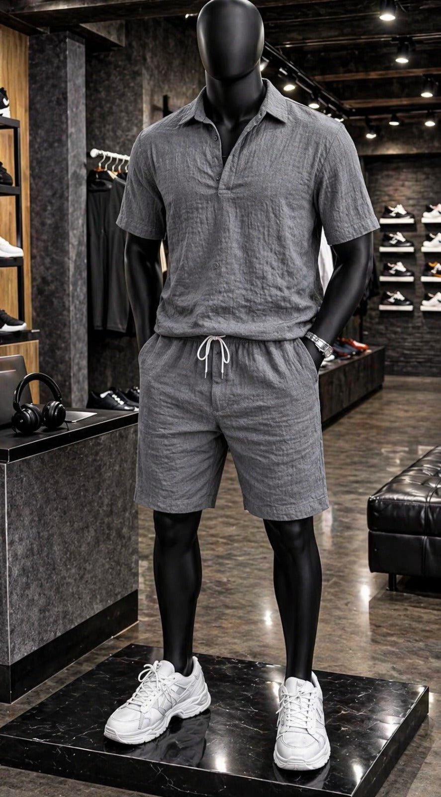 LI-89 BEAS MEN’S OBSIDIAN TEXTURE SET – ELITE SUMMER OUTFIT