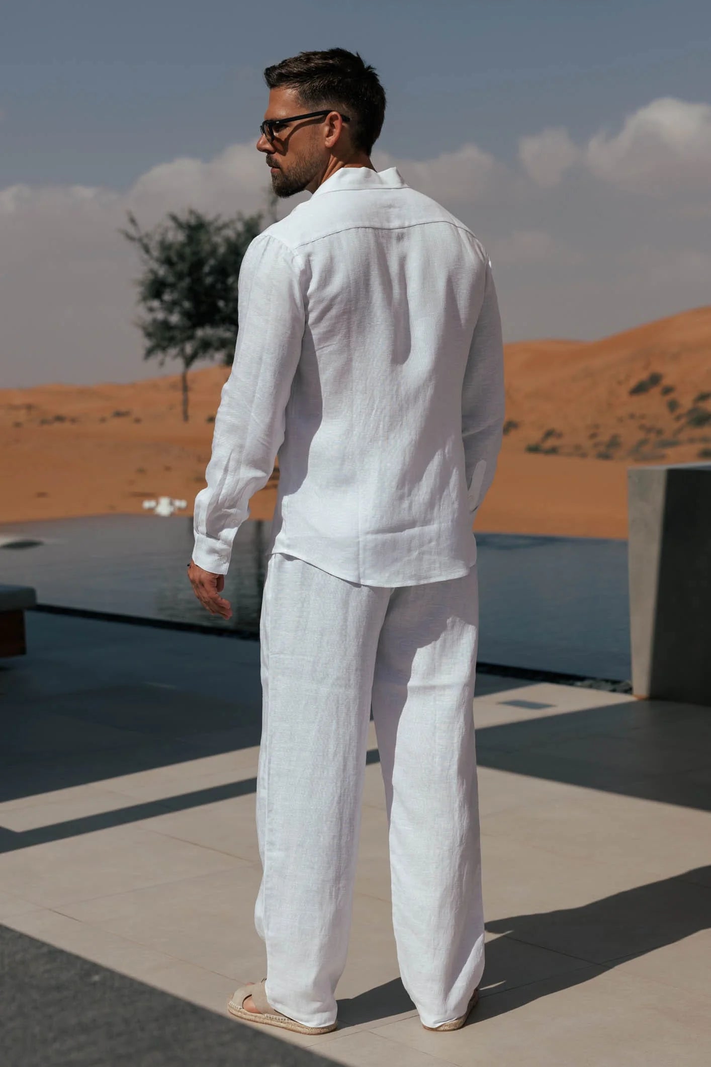 LI-93 | BEAS | Obsidian Sand Luxe Linen Co-Ord Ensemble