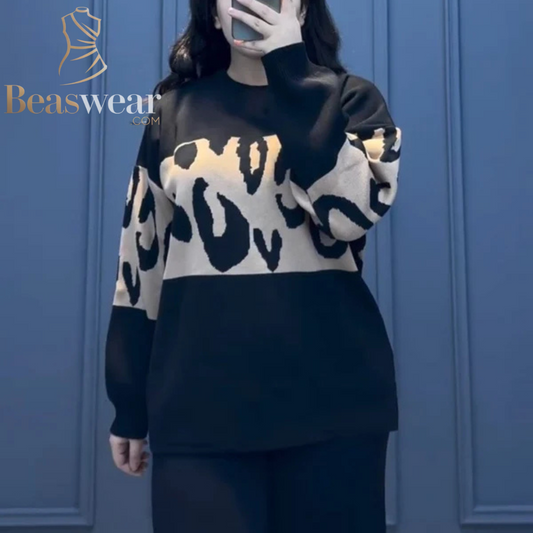 CH # 526 Chakoor 2 Pcs Wild Printed Fleece Co ord Set