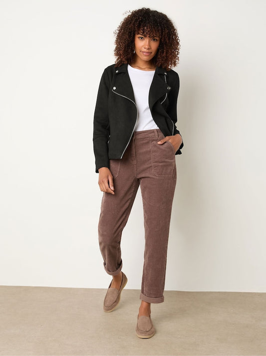 Modern Cross-Zipper Cozy Fleece Jacket