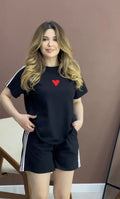 Bea's  Stripes Short & T-Shirt Lounge Set CH 432