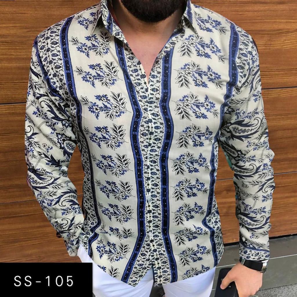 SS-105 MENS NEW PRINTED SHIRT