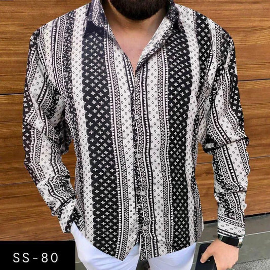 SS-80 MENS NEW PRINTED SHIRT