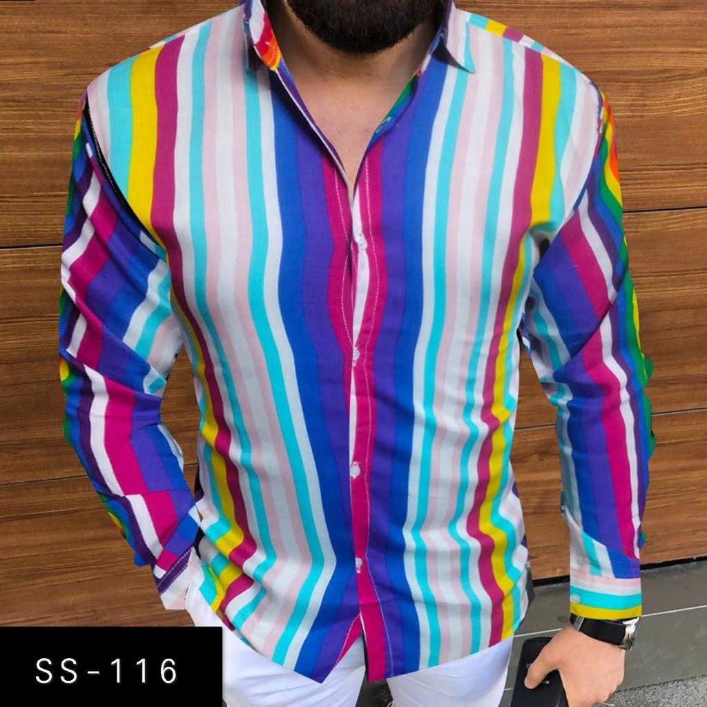 SS-116 MENS NEW PRINTED SHIRT