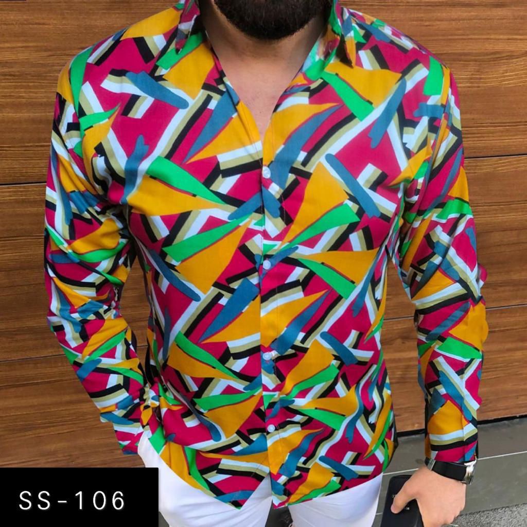 SS-106 MENS NEW PRINTED SHIRT