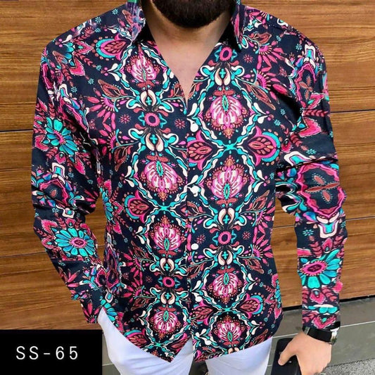 SS-65 MENS NEW PRINTED SHIRT