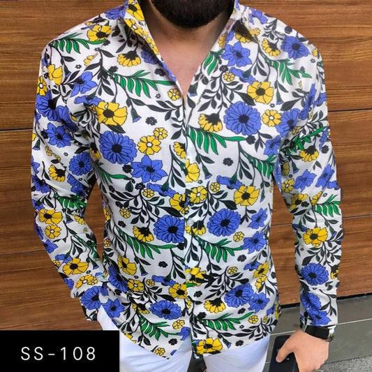 SS-108 MENS NEW PRINTED SHIRT