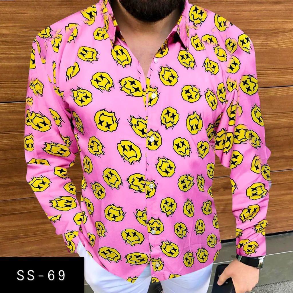 SS-69 MENS NEW PRINTED SHIRT