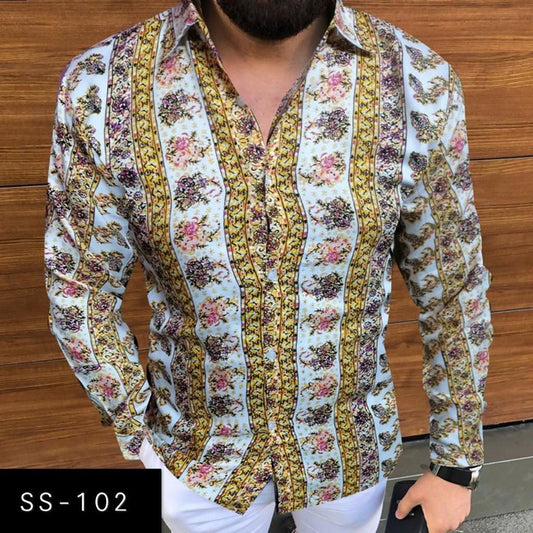 SS-102 MENS NEW PRINTED SHIRT