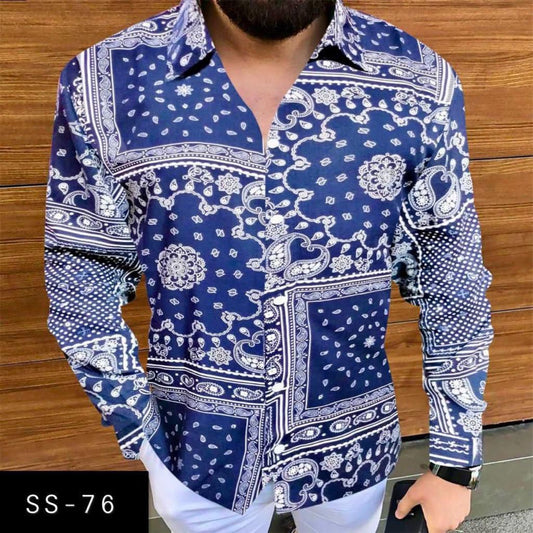 SS-76 MENS NEW PRINTED SHIRT